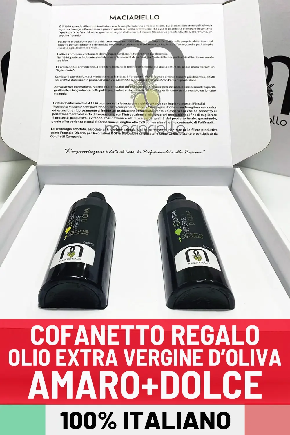 Olio EVO Box Regalo 2 Bottiglie Vetro 0,5 lt – Mediterrah