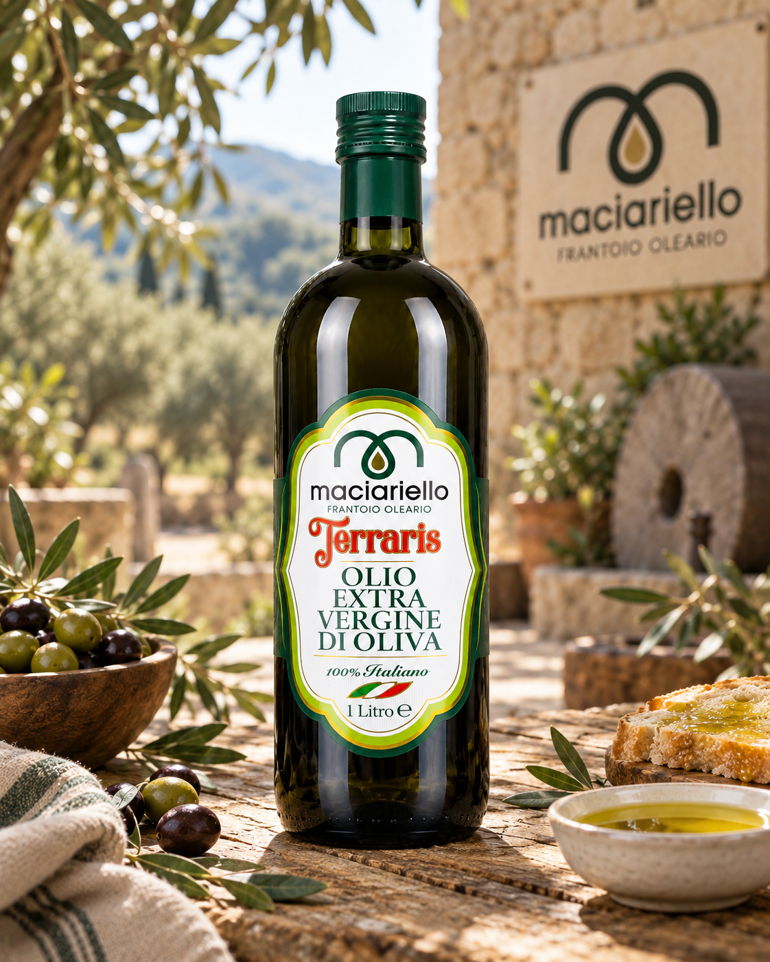 Terraris – Olio 100% italiano 1 litro - 1 CARTONE da 6 pz - immagine 3